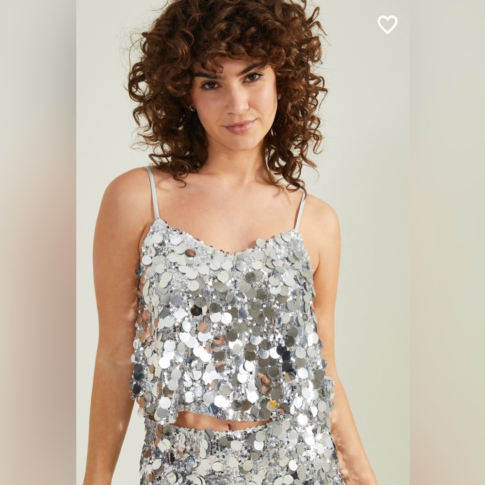 NWT Altar’d State All That Glitters Sequin Top and Skirt Set Medium - Picture 3 of 11